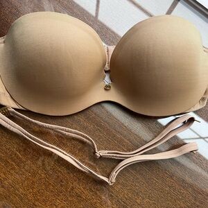 Victoria's Secret Nude Strapless Bra